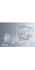 Staining jars with lid, made of heavy-walled soda lime glass, dimensions with lid 105x85x70 mm,...