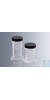 Staining jars acc. to Coplin, tall shape made of heavy-walled soda lime glass (pressed glass),...
