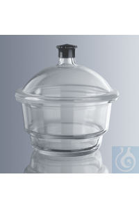 Exsikkatoren ohne Hahn, 100 mm Durchmesser hergestellt aus Borosilikatglas 3.3 Simax&reg;,...