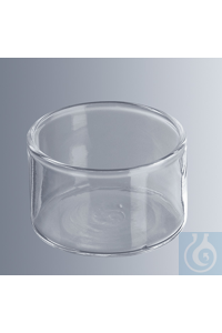 Kristallisierschalen 115x65 mm (Ø x H), 380 ml ohne Ausguss, Borosilikatglas 3.3, zylindrische...