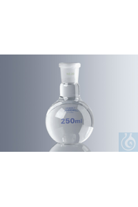 Fles van 500 ml met standaard geslepen voeg, Huls NS 29/32, borosilicaatglas 3.3, volgens DIN EN...