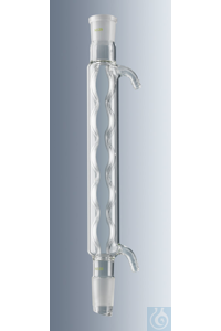 Allihnkühler, Kern und Hülse NS 24/29, Mantellänge 250 mm, Borosilikatglas Duran&reg;,...