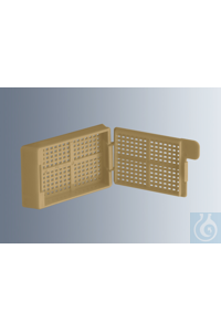 Einbettkassetten Biopsie, beige, hergestellt aus hochwertigem, technischem Kunststoff (POM),...