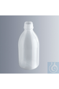 Gewindeflaschen 1.000 ml, Enghals, aus transparentem Polyäthylen (PE-LD), lebensmittelrechtlich...