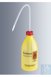 Sicherheitsspritzflaschen 500 ml, mit Aufschrift ''Destilliertes Wasser'', hergestellt aus...