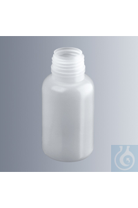 Gewindeflaschen 1.000 ml, Weithals, aus transparentem Polyäthylen (PE-LD), lebensmittelrechtlich...