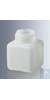 Vierkantflaschen 100 ml, Weithals, aus transparentem Polyäthylen (PE-LD), lebensmittelrechtlich...