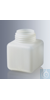 Square bottles 250 ml, wide neck, made of transparent polyethylene (PE-LD), material considered...