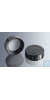 Screw caps GL 25, for thread bottles, made of black plastic, with PE-LD seal