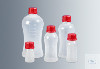 VITgripTM Laborflaschen 2000 ml,  Polypropylen, mit GL45 Gewinde und rotem...