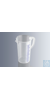 Messbecher 50 ml, hergestellt aus transparentem Polypropylen, mit Henkel und Ausguss, erhabene...