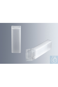 Slide mailers for 5 microscope slides (approx. 76x26 mm) made of polypropylene, with secure...