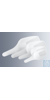 Measuring scoops 100 ml, made of white polypropylene, length 200 mm, packing unit = 12 pieces