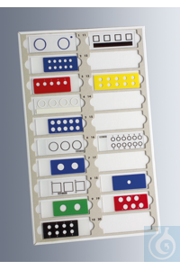 Preparation tables for 20 slides 76x26 mm made of cardboard, without cover, with numbering and...