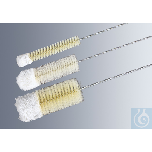 Brushes for cylinders, zinc-coated with loop at...