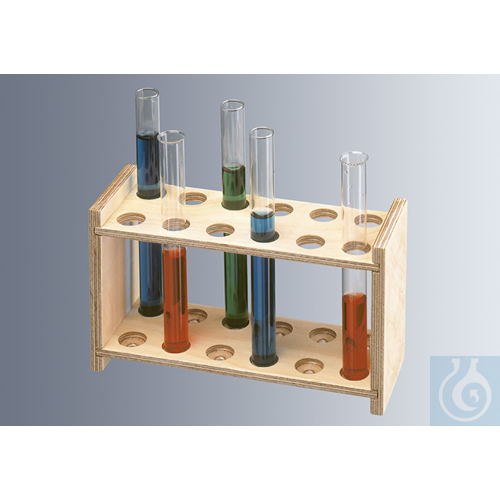 Test tube stands without draining rods,