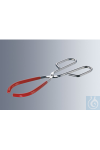 Beaker tongs, made of stainless steel, vinyl coated tips, capacity 40-100 mm,...