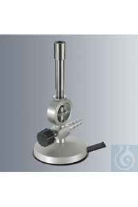 Burners acc. to Bunsen, with air regulation, with needle valve for selection...