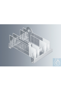 Färbeeinsätze aus rostfreiem Stahl, für 10 Objektträger von ca. 76x26 mm bis ca. 76x52 mm, zur...