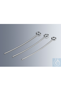 Inoculation loops, for needle holders acc. to Kolle, stainless steel, loop...