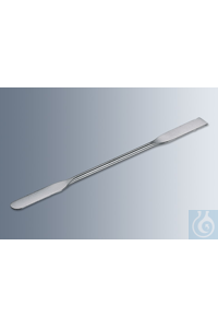 Doppelspatel 150 mm Länge, aus rostfreiem Stahl, flexibel, zu 10 Stück verpackt
