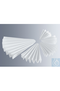 Faltenfilter Munktell Sorte 3hw, 125 mm Ø für normale qualitativ-technische Filtration, geringer...