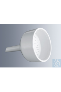 Buechner funnels 125 mm Ø, porcelain, diameter of holes 2.0 mm, overall height 137 mm,...