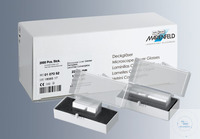 Deckgläser für Mikroskopie 24x48 mm, Nr. 1 100 St./Scharnierdeckelschachtel,...