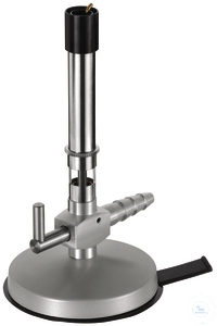 Bunsen Burner Natural gas, DIN type stop cock, pilot flame, air regulation