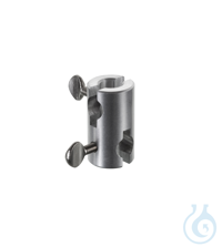 Universalmuffe rund  Aluminium Schrauben aus Messing vernickelt
