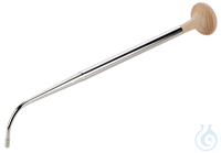 Blowpipe with Wooden Mouthpiece nickel plated brass*length 250 mm
