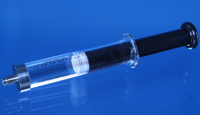 Pump syringe, 1 ml, glass, chemically resistant