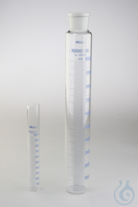 Wasserabscheidung von Ölen: Messzylinder 100 ml, Ad. 32 mm,L: 230 mm, ASTM D1401