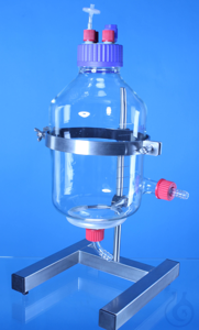 Medienflasche 5 Liter mit Gestell Medienflasche (Mischbehälter) zur Verwendung in Labor oder...