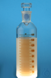 Dilution bottle 200 ml Labelling: Graduation in brown up to 160 ml / 5 ml, main dot graduation 10...