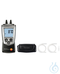 testo 510 set - Differential pressure, measuring instrument With the testo 510 differential...