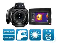 testo 890 - Wärmebildkamera, 640 x 480 Pixel, Laser, Fokus manuell/auto, 1...