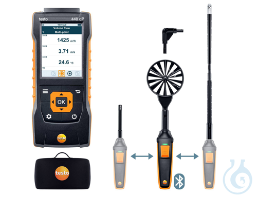 testo 440 deltaP - Stroemungs-Kombi-Set, 2, mit...