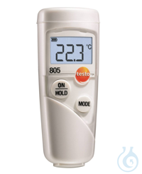 testo 805 - Infrared thermometer, with protective case The testo 805 mini infrared thermometer is...