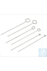 Impfösen aus Spezial-Edelstahl i.Ø 3 mm, Draht Ø 0,6 mm VE=10  Impfösen,...