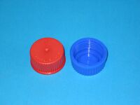 Schraubverschlusskappe blau GL45 mit Lippendichtung