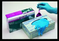 Nitrile gloves blue size S, powder free, structured, Semperguard