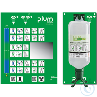 Plum Augenspülstation 4802 mit einer DUO Flasche Enthält eine Augenspülflasche DUO mit 1.000 ml...