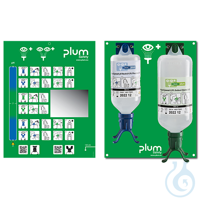 Plum eye emergency station 4803 with 1 DUO eye wash bottle each for...