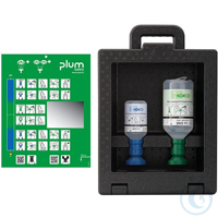 Plum iBox 2 mit 1 x 200 ml pH Neutral und 1 x 500 ml Augenspülung Augen-Notfallstation in...