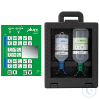 Plum iBox 2 mit 1 x 500 ml pH Neutral DUO und 1 x 1000 Augenspülung DUO