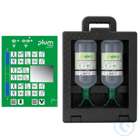 Plum iBox 2 met 2 x 1000 ml Oogdouche DUO Bijzonder geschikt voor gebruik op...