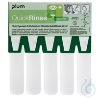 Plum QuickRinse 5160 Augensp&uuml;lampullen Sterile Augensp&uuml;ll&ouml;sung in 5 Ampullen...