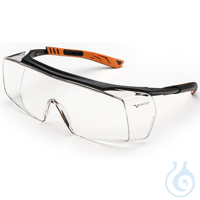 UNIVET &Uuml;berbrille 5X7 schwarz/orange Korrektionsbrillen alleine bieten keine...