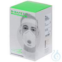 Atemschutzmasken pure breath FFP2, mit Ausatemventil, VE=10  Atemschutzmasken...